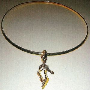 Choker Necklace with Charm